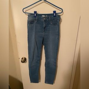 Old Navy Rockstar Super Skinny High Rise 24/7 Sculpt Light Medium Wash Size 8